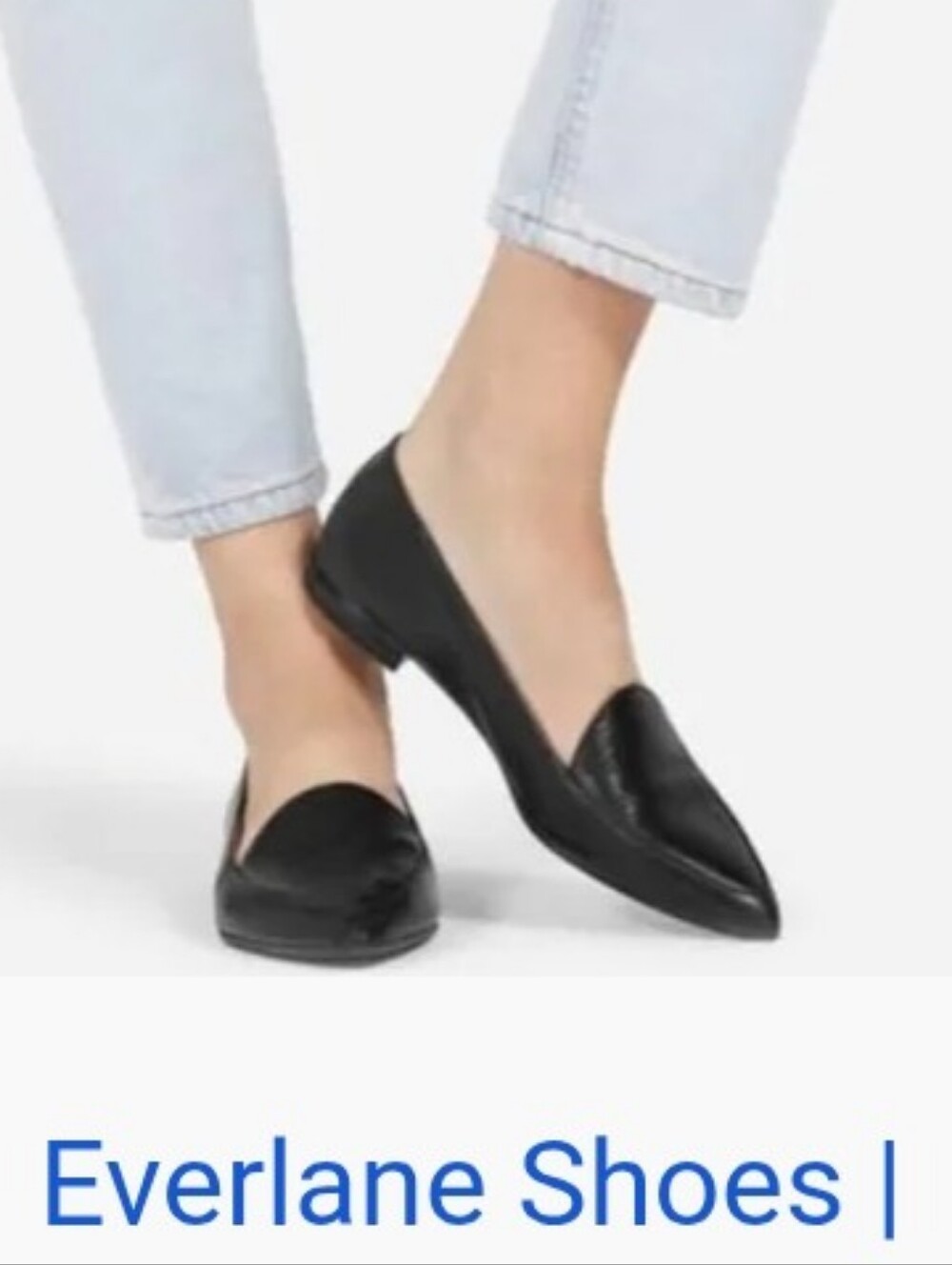 Everlane Black Pointed Toe Women's Loafers